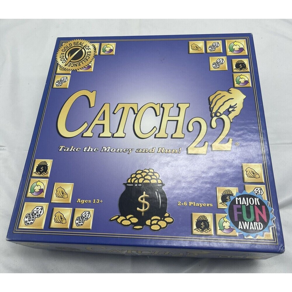Catch 22 Board Game - Take the Money and Run! Strategy Game COMPLETE